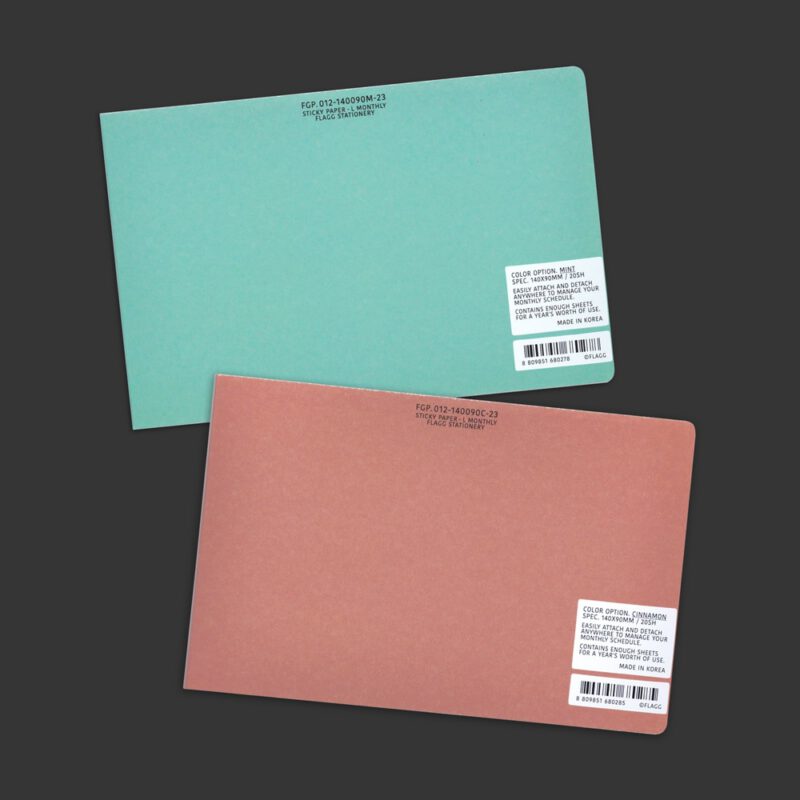 Sticky Paper L Monthly